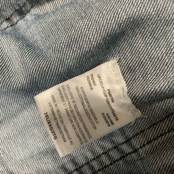 Dickies Denim Dungarees Overalls Workwear Coveralls Pants  2XL‎ L 32" - Picture 6 of 8